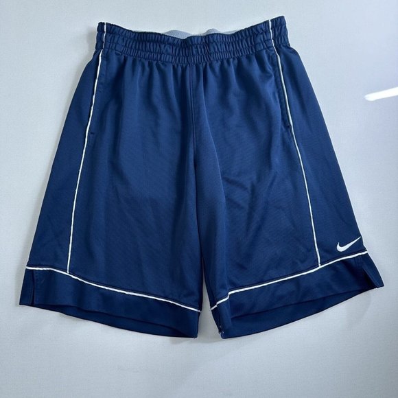 Y2K Nike Basketball Shorts Blue‎ Men Size Large Gym Athletic Active Training - Picture 1 of 8